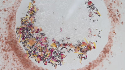 Moon Phase Organic Bath Soak with Dried Herbs and Flowers - Ritual Bath with Matching Crystal