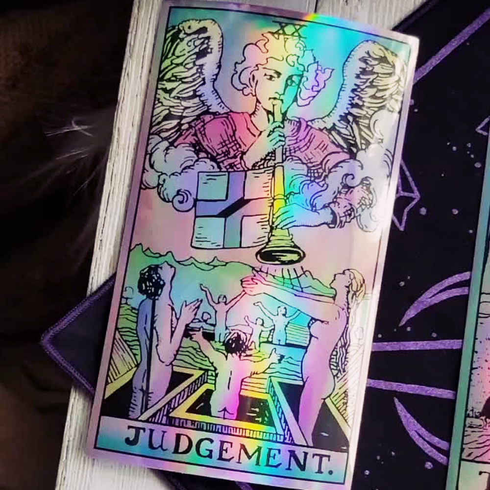 THE SLICE TAROT « HOLOGRAPHIC STICKER »